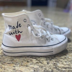 ⭐️SOLD⭐️ CONVERSE Chuck Taylor All Star Lift Made With Love Platform High Tops